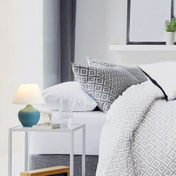 Rabalux Molly lampa stołowa 1x40W biała/niebieska 4392