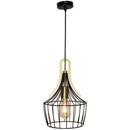Rabalux Parov lampa wisząca 1x40W złota/czarny mat 4925