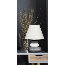 Rabalux Salem lampa stołowa 1x40W biała/srebrna 4948