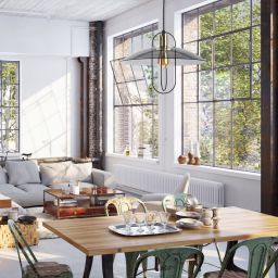 Rabalux Vida lampa wisząca 1x8W czarny/dymny 5000