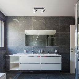 Rabalux Harold lampa podsufitowa 2x10W LED chrom/czarny/opal 5022