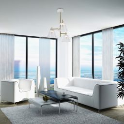 Rabalux Aviana lampa podsufitowa 3x6W LED biała/mosiądz/przezroczysta 5031