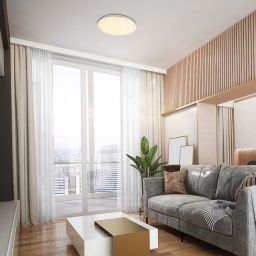 Rabalux Oswald plafon 1x24W LED biały/srebrny 71053