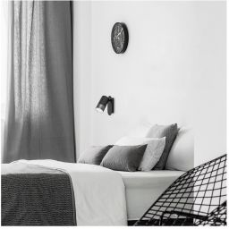 Rabalux Zircon kinkiet 1x5W czarny mat/srebrny 5069