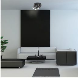 Rabalux Zircon lampa podsufitowa 3x5W czarny mat/srebrny 5071