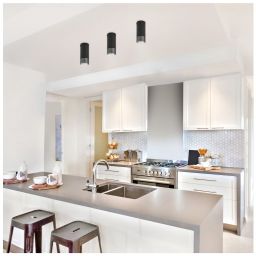 Rabalux Zircon lampa podsufitowa 1x5W czarny mat/srebrny 5074