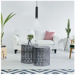 Rabalux Zircon lampa wisząca 1x5W czarny mat/srebrny 5076