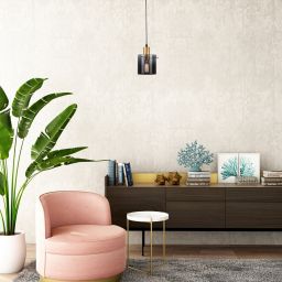 Rabalux Donati lampa wisząca 1x40 W przydymiona-złota 5222