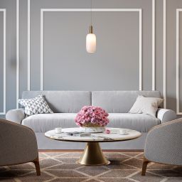 Rabalux Sinopia lampa wisząca 1x60 W złota-opal 5224