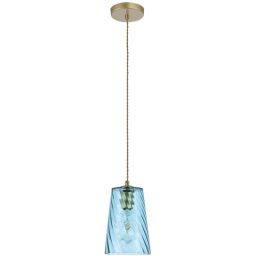 Rabalux Azurine lampa wisząca 1x40W złoty/niebieski 5226