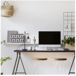 Rabalux Fabian lampa stołowa 1x40W czarny/drewno 5245