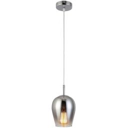 Rabalux Petunia lampa wisząca 1x60W chrom/przydymiony 5252