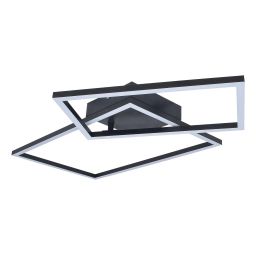 Rabalux Ocean lampa podsufitowa 2x26W LED czarny mat/biały 5256