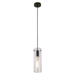Rabalux Acantha lampa wisząca 1x60W czarny/przezroczysty 5258