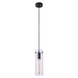 Rabalux Acantha lampa wisząca 1x60W czarny/przezroczysty 5258