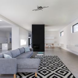 Rabalux Casimir lampa podsufitowa 4x35W LED czarny mat/biały 5268