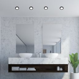 Rabalux Coco plafon 1x3W LED czarny/biały 5274