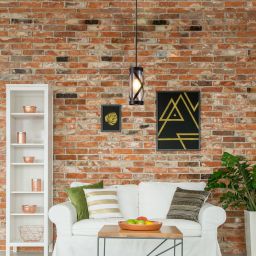 Rabalux Oberon lampa wisząca 1x40W brązowy/bursztynowy 5338