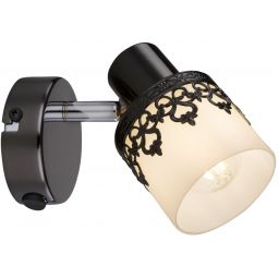 Rabalux Lacey kinkiet 1x40W czarny/biały 5341