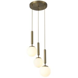 Rabalux Divina lampa wisząca 3x9W złoty/biały 5353