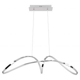 Rabalux Aisha lampa wisząca 1x38W LED chrom/biały 5358