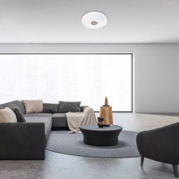 Rabalux Ophelia plafon 1x40W LED biały/chrom 5365