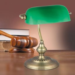 Rabalux Bank lampa biurkowa 1x60W zielony/brąz 4038