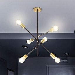 Rabalux Lanny lampa podsufitowa 6x15W czarna 2104