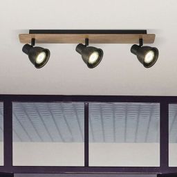 Rabalux Mac lampa podsufitowa 3x35W czarna 5904