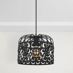 Rabalux Alessandra lampa wisząca 1x60W czarna 2156