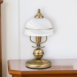 Rabalux Flossi lampa stołowa 1x40W brązowy/biały 8812