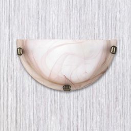 Rabalux Alabastro kinkiet 1x60W alabaster/brąz 3053