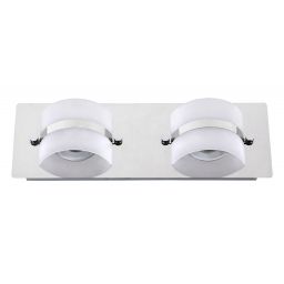 Rabalux Tony kinkiet 2x5W LED chrom/szkło opalizowane 5490