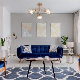 Rabalux Holly lampa podsufitowa 3x40W mosiądz/bursztynowy 5548