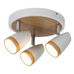Rabalux Karen lampa podsufitowa 3x4 W biała-drewno 5566
