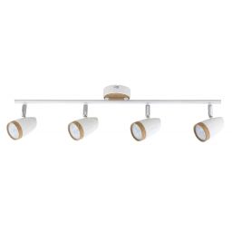 Rabalux Karen lampa podsufitowa 4x4 W biała-drewno 5567