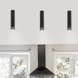 Rabalux Zircon lampa podsufitowa 1x20 W czarna 5075