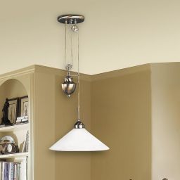 Rabalux Marian lampa wisząca 1x100 W biała-brązowa 2706