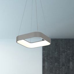 Rabalux Adeline lampa wisząca 1x28W LED biała/szara 3927