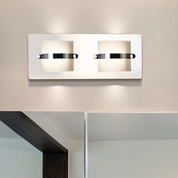 Rabalux Tony kinkiet 2x5W LED chrom/szkło opalizowane 5490