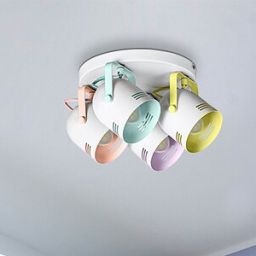 Rabalux Minuet lampa podsufitowa 4x40W biała/wielokolorowa 7014