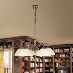 Rabalux Regina lampa wisząca 5x40W mosiądz/kremowa 8175