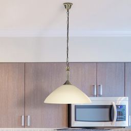 Rabalux Regina lampa wisząca 1x60W mosiądz/kremowa 8176