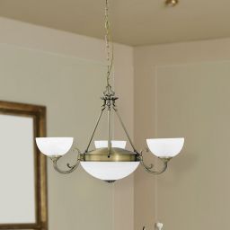 Rabalux Marlene lampa wisząca 3x40W+2x60W mosiądz/alabaster 8543