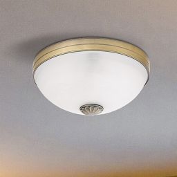 Rabalux Orchidea plafon 2x60W mosiądz/alabaster 8558