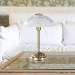 Rabalux Annabella lampa stołowa 1x40W mosiądz/biały 8634