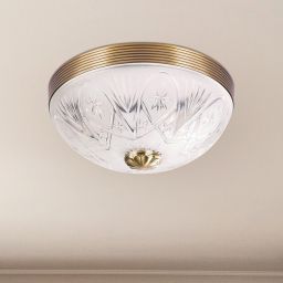 Rabalux Annabella plafon 2x60W mosiądz/biały 8638