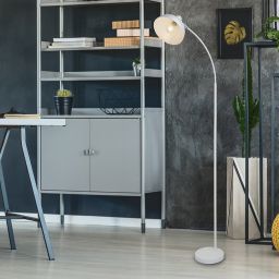Rabalux Daron lampa stojąca 1x40W biały mat 5239