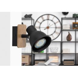 Rabalux Mac kinkiet 1x15W czarny 5902