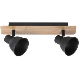 Rabalux Mac lampa podsufitowa 2x15W czarna 5903